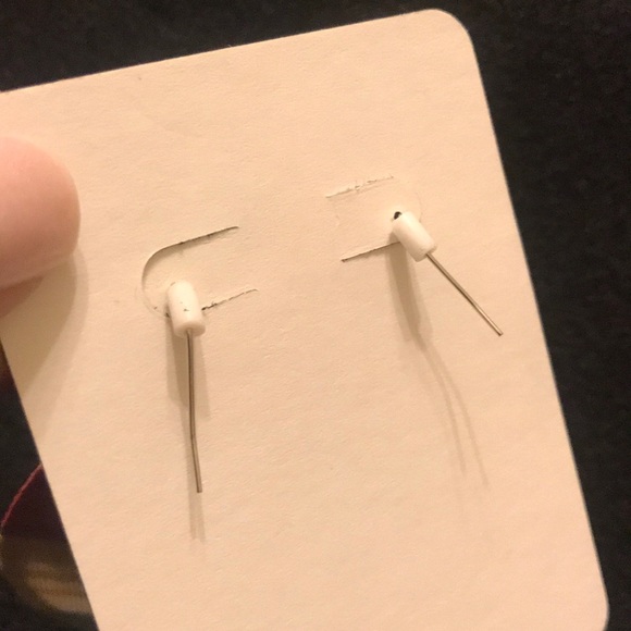 Longhorn Serape Wooden Dangle Earrings 1 of a KIND - Picture 4 of 5